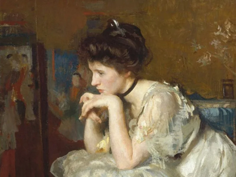 1862-Edmund Charles Tarbell - Sogno (Katherine Finn)